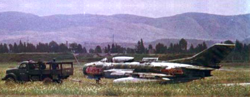 Chinese 44th Air Divisions two seater training aircraft Shenyang J-6 MiG-19 Farmer camouflage