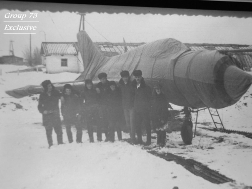 Egyptian students and their MiG-21 Fishbed fighter trainer fighters in the Soviet union Photo: Group 73 Exclusive