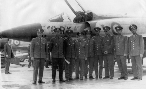 French Mirage IIIC at Domodedovo airport Soviet-Union in 1971