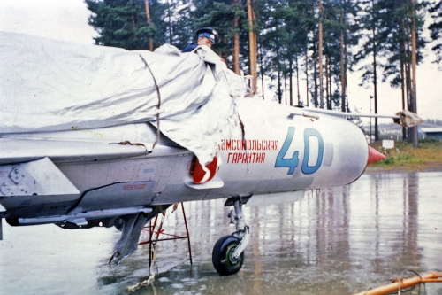 USSR MiG-21bis Fishbed-L at Rissala airport Finland in 1974