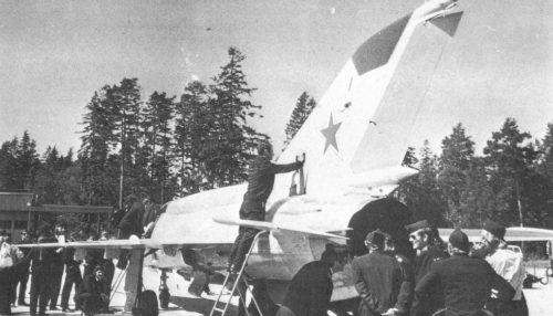 USSR MiG-21bis Fishbed-L at Rissala airport Finland in 1974