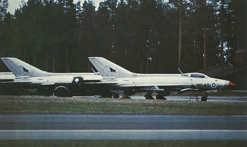 Finnish MiG-21F-13 Fishbed-C at Rissala airport Finland in 1974