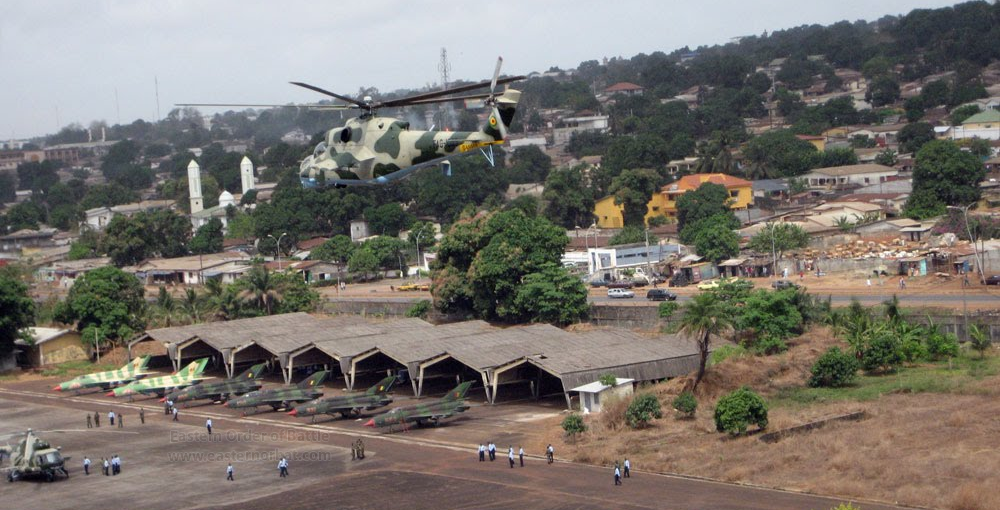 Guinean MiG-21bis at Conakry air port in 2009