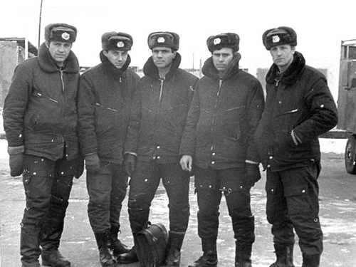 Soviet 193rd Independent Reconnaissance Air Regiment's crews at Ukkurey
