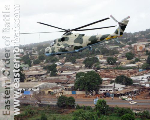 Guinean Mi-24 at Conakry air port