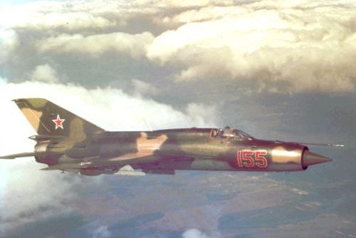 Soviet MiG-21PFM Fishbed-F at Kupyansk airport in 1983