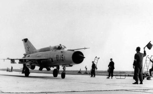 Early Hungarian MiG-21MF at Taszár