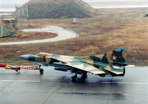 Hungarian MiG-23MF Flogger-B Camouflage at Ppa air base. Photo: Szcs Lszl