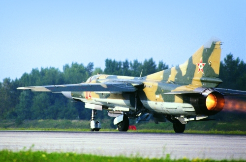 Hungarian MiG-23MF Flogger-B Camouflage at Pápa air base.