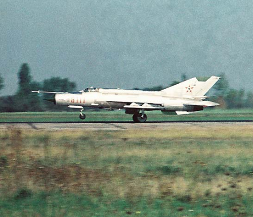 Hungarian MiG-21MF at Kecskemt 