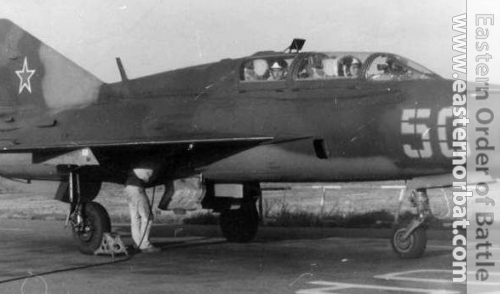 Soviet MiG-21UM Mongol-B training aircraft in Kant airport. Photo: Fomicheva A.P.