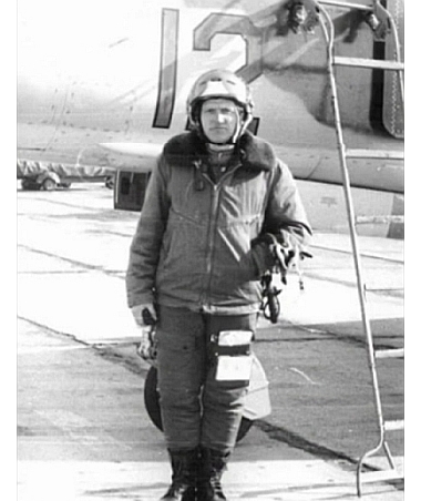 USSR pilot and MiG-23MS Flogger-E at Lugovaya