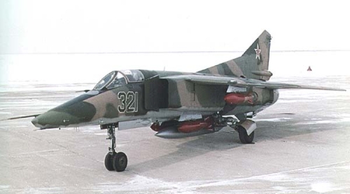 first prototype of the MiG-23B Flogger-F