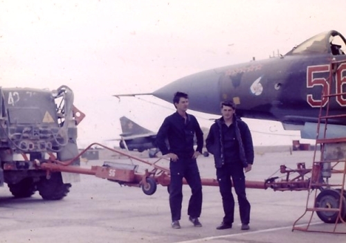 MiG-23 Flogger on the Soviet Sary Shagan missile test range