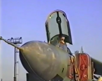 MiG-23 Flogger on the Soviet Sary Shagan missile test range