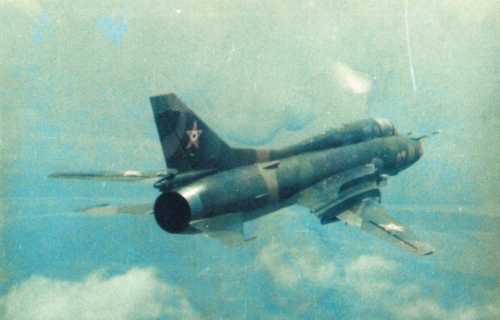 Hungarian Su-22UM3 Fitter-G reconnaissance-bomber trainer type at Taszr in eighteen.. Photo: Ivncsik Gbor collection