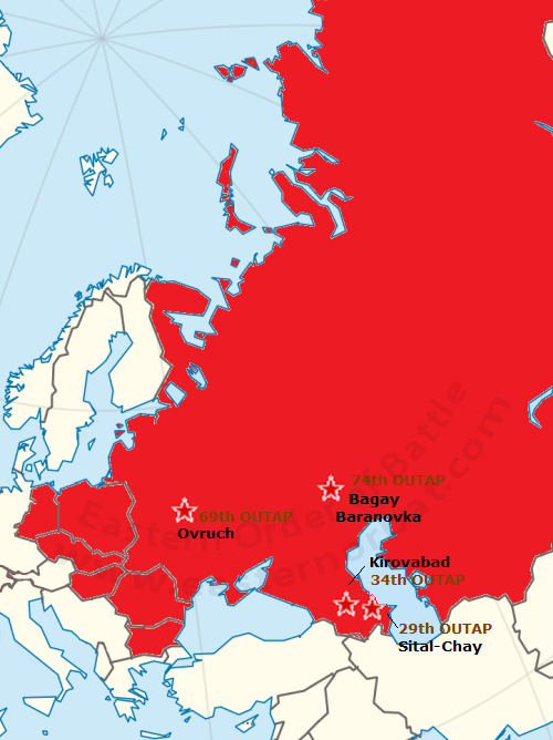 Accelerated Soviet pilot training Order of Battle map