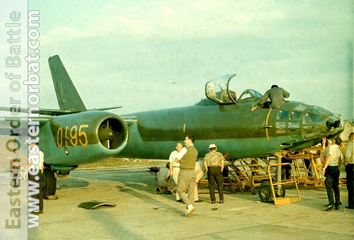 On November 11, 1965, a Chinese Il-28 bomber, piloted  defected to Taiwan and landed at Taoyuan AFB.  Mr. Joseph Donoghue took the above photo about one week after the defection.  This could be the earliest color photo of this aircraft ever made public.  The person in green fatigues on the aircraft was a ROCAF intelligence officer while the others were Americans stationed at Taoyuan at that time.