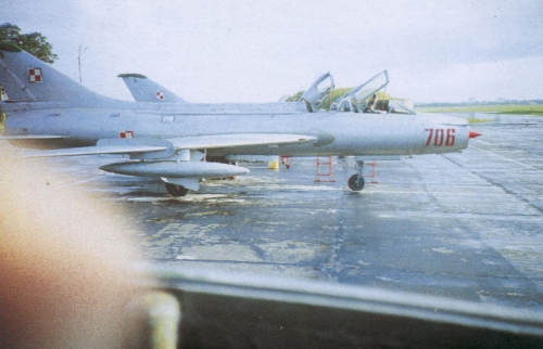 Polish Tactical Air Forces Su-7U Mojuk in the eighties