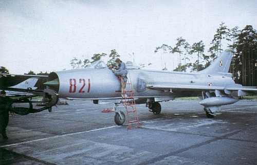 Polish Tactical Air Forces Su-7 BKL Fitters-A in the eighties