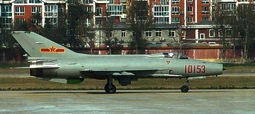 Chinese Chengdu J-7E (MiG-21) Fishbed at Dalian