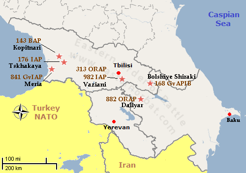 Soviet Transcaucasian Military District's Air Forces Order of Battle in 1978