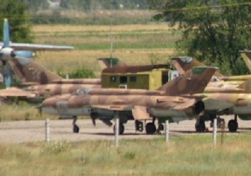 Former Soviet MiG-21MF Fishbed-J az Kant airbase