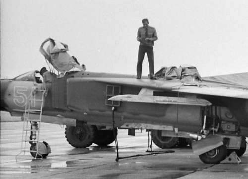 Soviet MiG-23M at Papa airbase Hungary