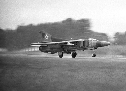 Soviet MiG-23M at Papa airbase Hungary