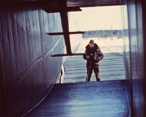 Soviet MiG-25 Foxbat interceptors at the Letneozersky airport