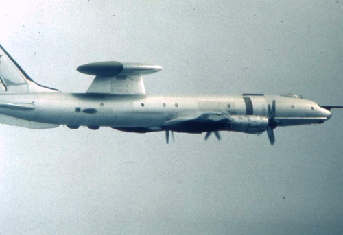 Soviet Tupolev Tu-126 Moss airborne early warning and control aircraft