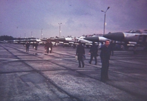 The Soviet 57th Guard Fighter Air Regiment PVO's Su-15TM 'Flagon-F'interceptors at the Besovets airport.