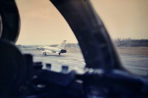 The Soviet 57th Guard Fighter Air Regiment PVO's Su-15TM 'Flagon-F'interceptors at the Besovets airport.