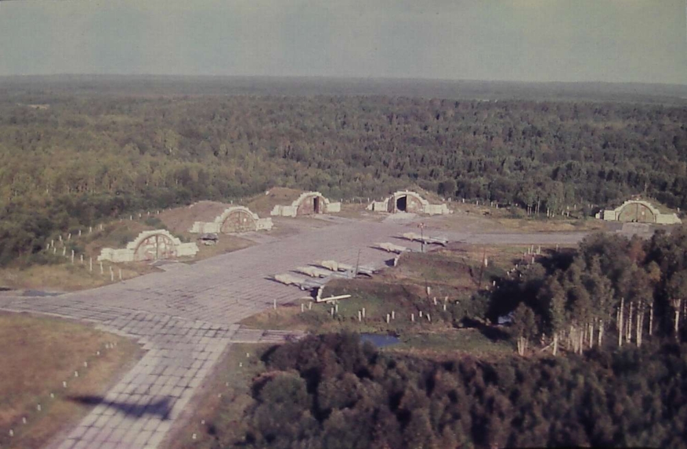 The Soviet 57th Guard Fighter Air Regiment PVO's Su-15TM 'Flagon-F'interceptors at the Besovets airport.