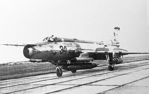 The Soviet Su-17M2 Fitter-D bomber in the seventies