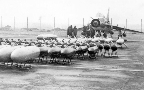 Soviet Su-22M Fitter-J at Kubinka airport in 1981