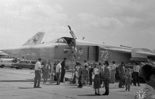 Su-24M Fencer-D on the Soviet Sary Shagan missile test range