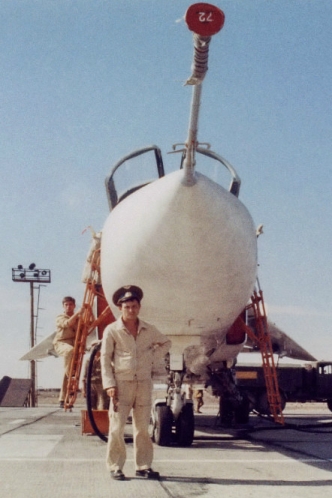 Su-24M Fencer-D on the Soviet Sary Shagan missile test range