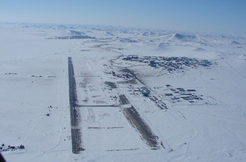 Tiksi airport on Yakutia region