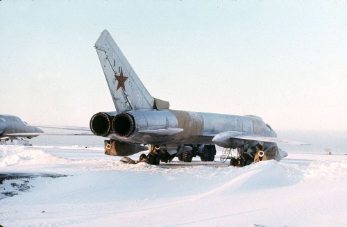 Tupolev Tu-128 Fiddler at the Amderma airport in the eighties.