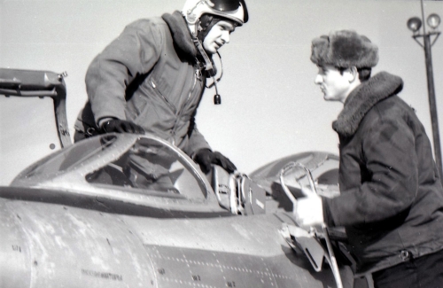 Soviet Yakovlev Yak-28 bombers at the Cherlyany airport