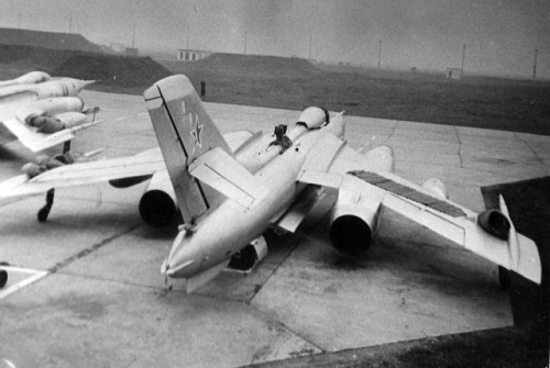 USSR Yakovlev Yak-28 bombers at the Cherlyany airport