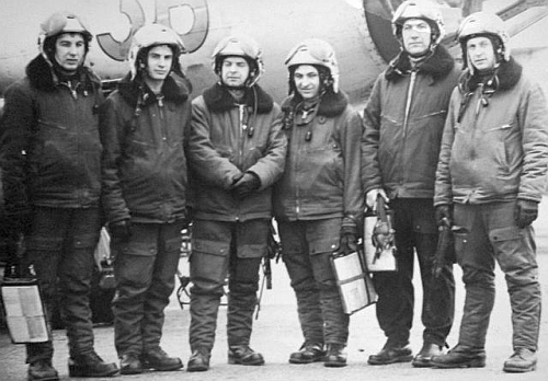 Soviet Yakovlev Yak-28 bombers at the Cherlyany airport