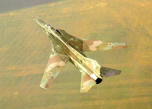 Soviet 899th APIB MiG-27D Flogger-J over Baltic region. Photo: Sergey Skrynnikov