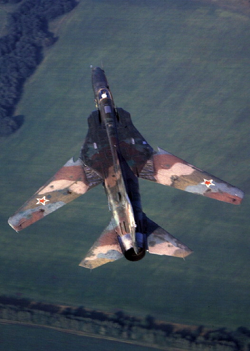 Soviet 899th APIB MiG-27D Flogger-J over Baltic region. Photo: Sergey Skrynnikov