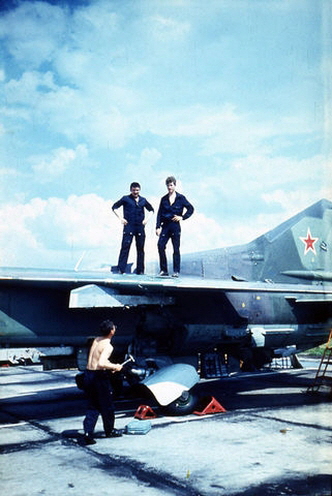 Soviet 372th APIB MiG-27M at Daugavpils-Lociki
