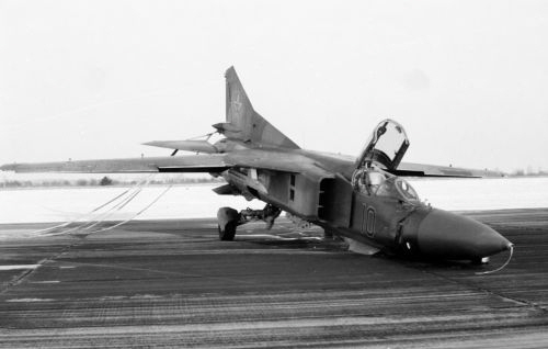Soviet 404th regiment MiG-23M at orlovka airport acident Soviet 404th regiment MiG-23M at orlovka airport acident