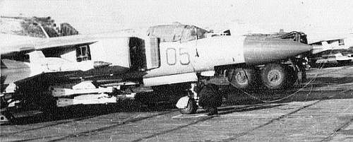 Soviet 404th regiment MiG-23M at Orlovka airport with R-60 Aphid missile. Photo: Vladimir Buyanov collection Soviet 404th regiment MiG-23M at Orlovka airport with R-60 Aphid missile. Photo: Vladimir Buyanov collection