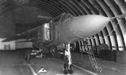 Soviet Early gray MiG-23UB in HAS at Orlovka Soviet Early gray MiG-23UB in HAS at Orlovka