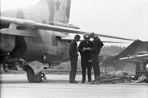 Ex Satalovo Soviet MiG-23M at Orlovka airport Ex Satalovo Soviet MiG-23M at Orlovka airport